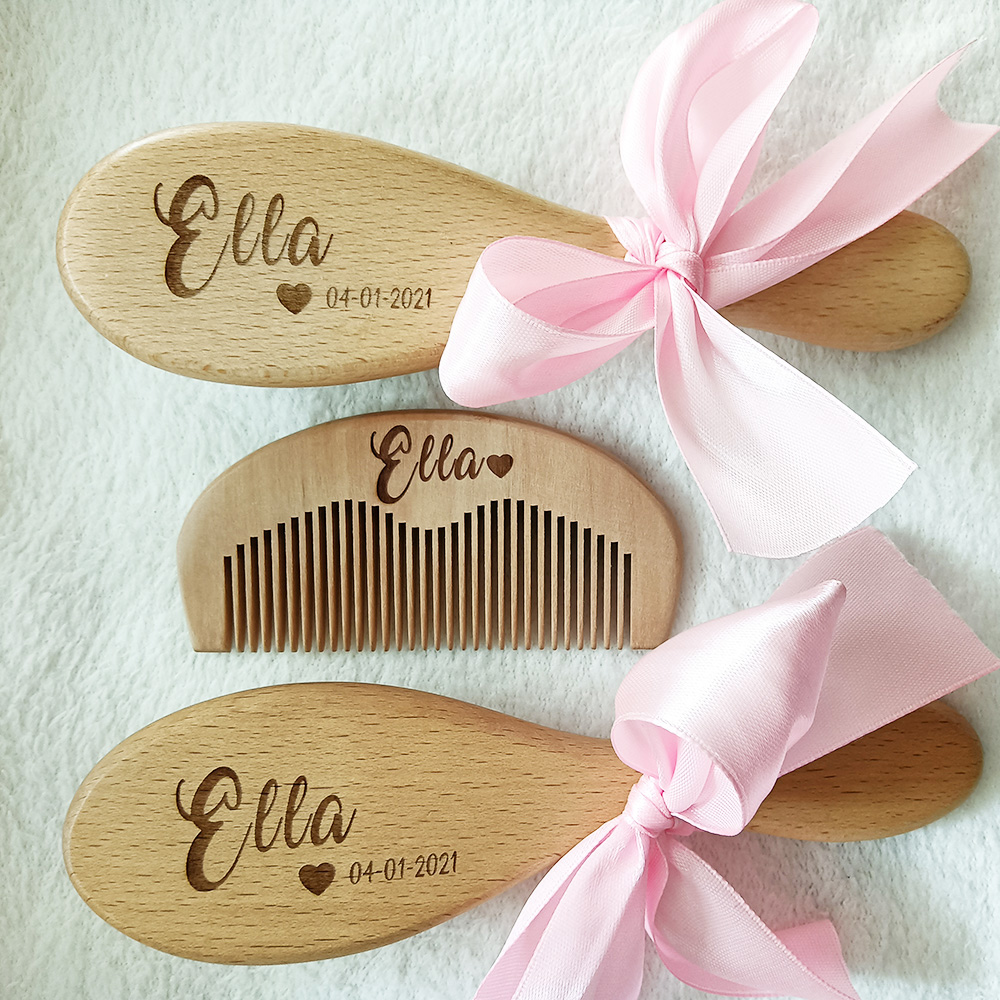 Hair Care Names - Nome personalizado Baby Bathing Comb, Baby