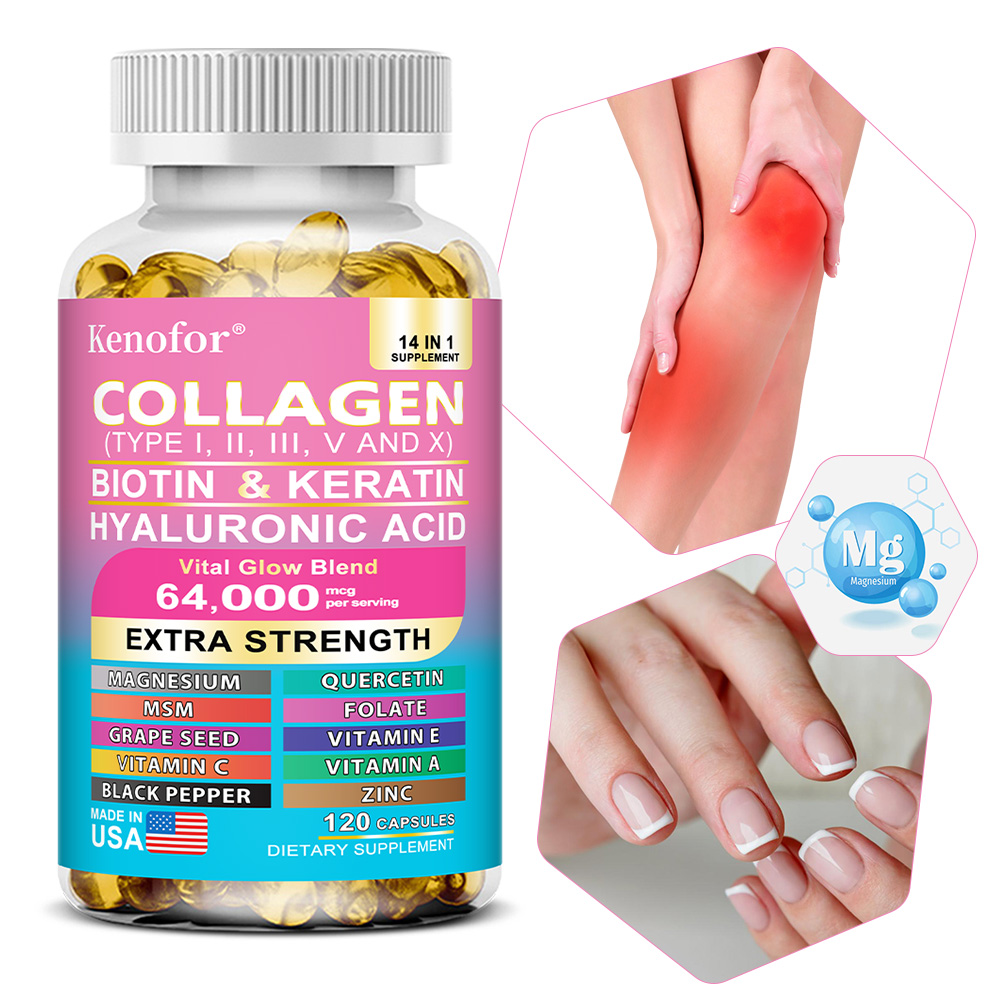 Hair Care Vitamin - Cápsulas de colágeno complexas, claram o