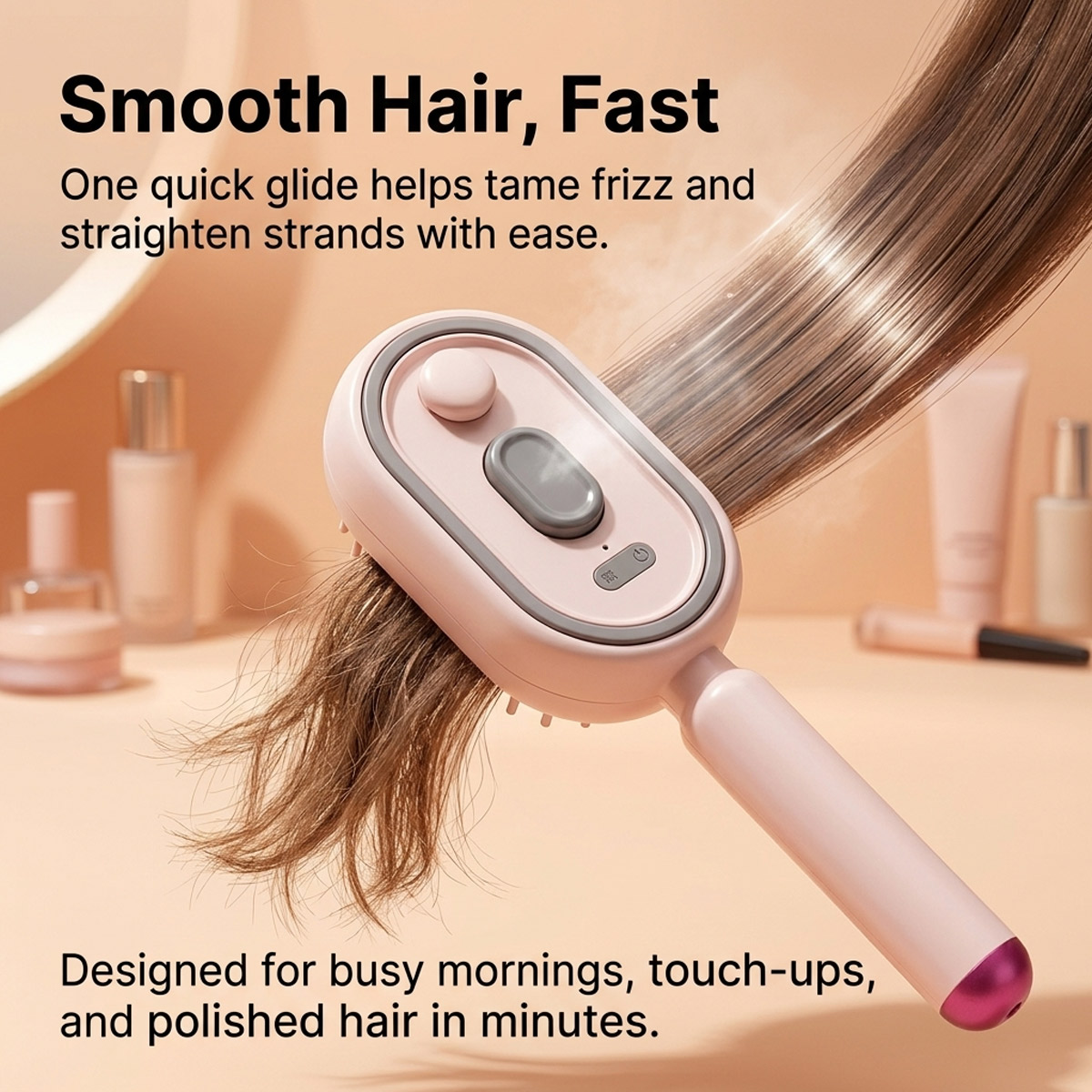Hair Care Gift - Escova Elétrica Autolimpante com Spray de
