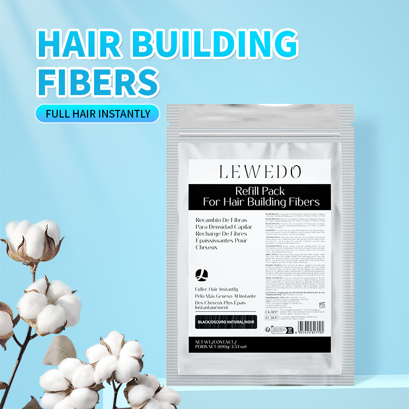 Hair Care Vegan - Pó de Fibras Capilares 100g, Refil
