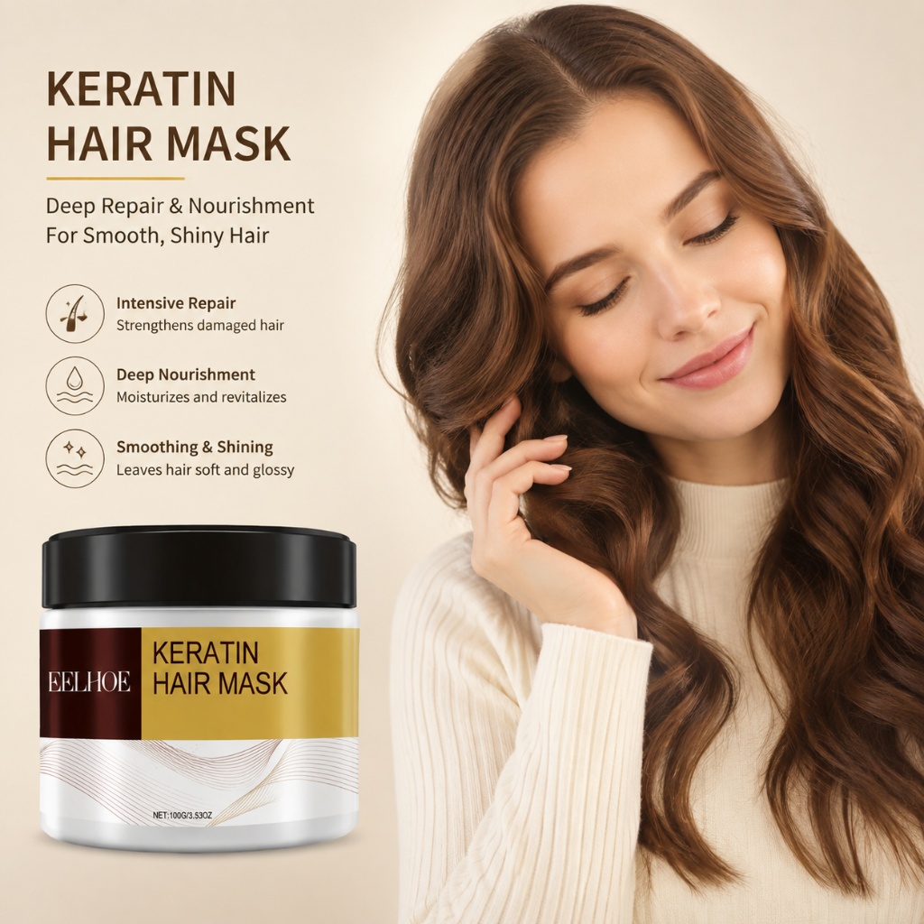 Hair Care Hair Mask - Máscara Capilar de Queratina com Óleo