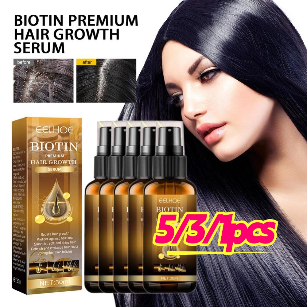 Hair Care Vitamin - 5/3/1 pçs biotina produtos de crescimento