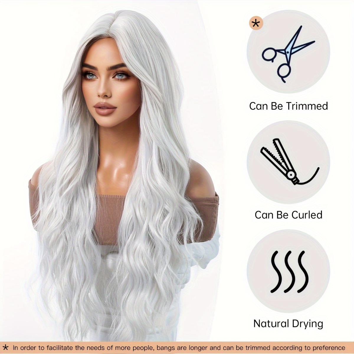 Peruca de fibra sintética da m - Hair Care Natur avaliação e preço