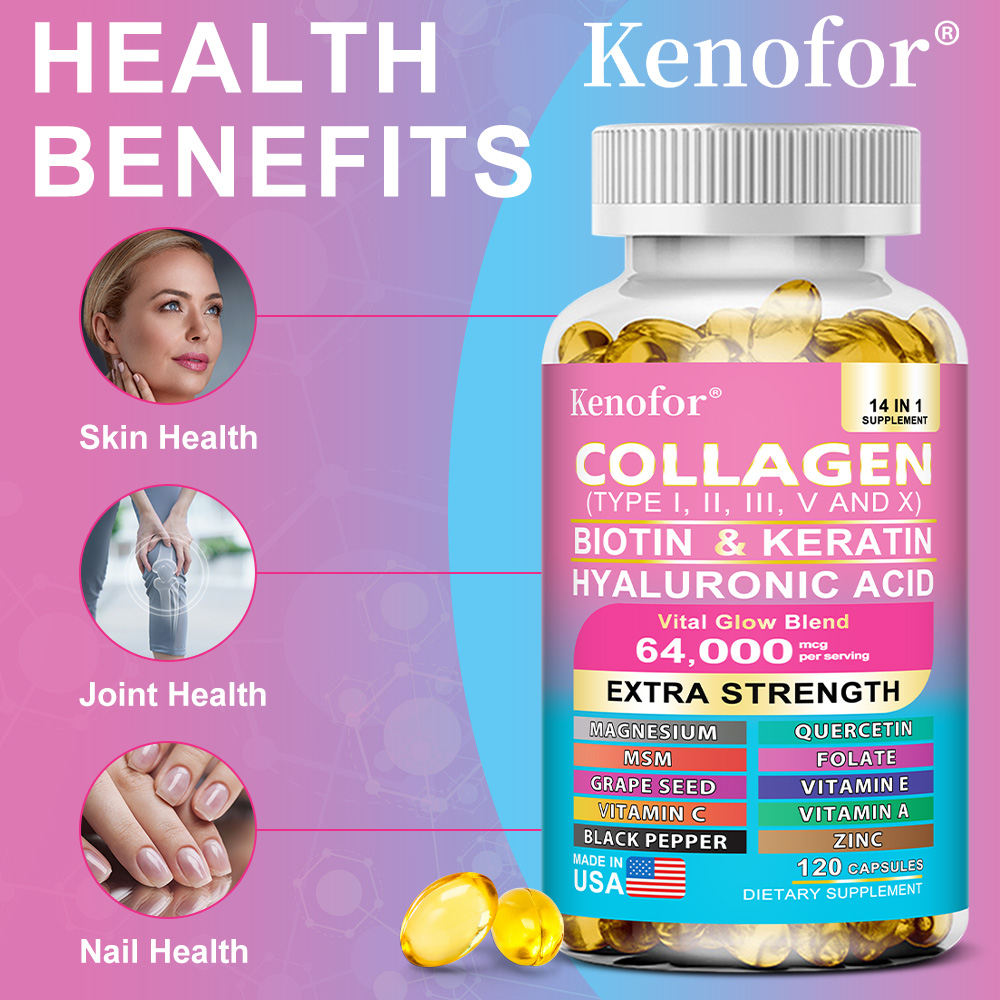 Cápsulas de colágeno complexas - Hair Care Vitamin avaliação e preço