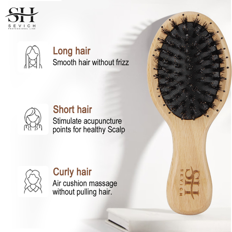 Pente de cabelo de cerdas de j - Hair Care Natur avaliação e preço