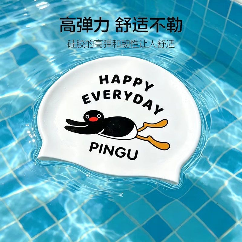 Touca de natação Pingu Penguin - Hair Care Japan Products avaliação e preço