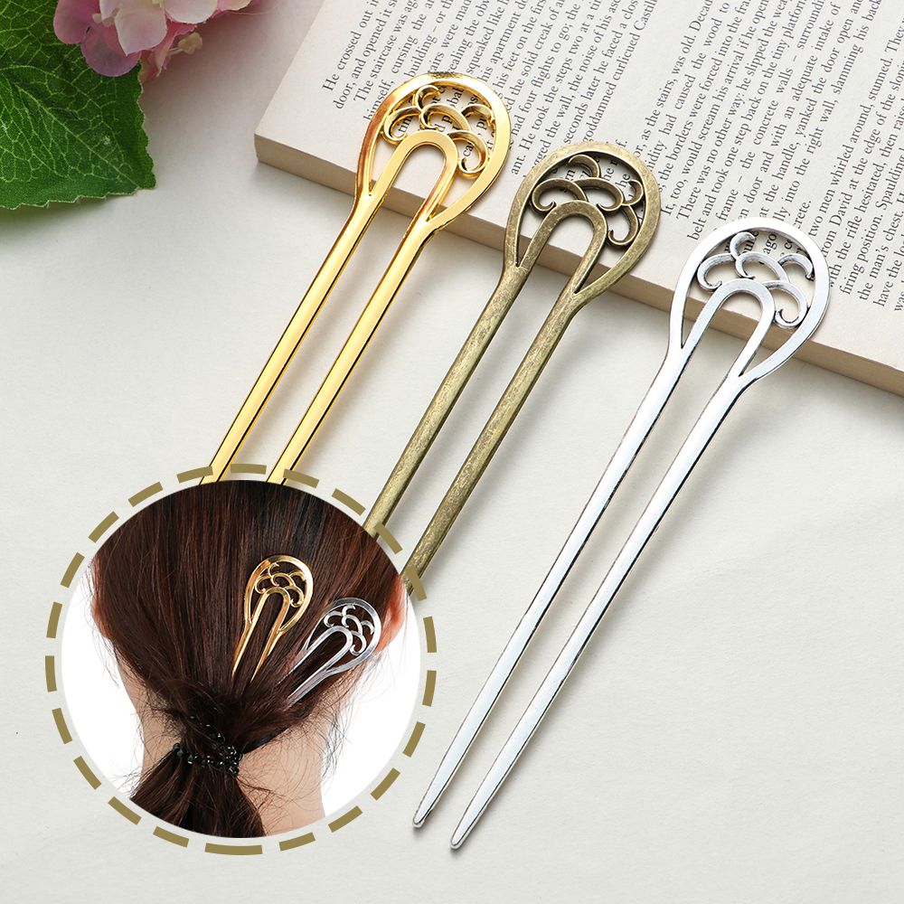 U-Shaped Hair Stick Hairpin, D - Hair Care For Wavy Hair avaliação e preço