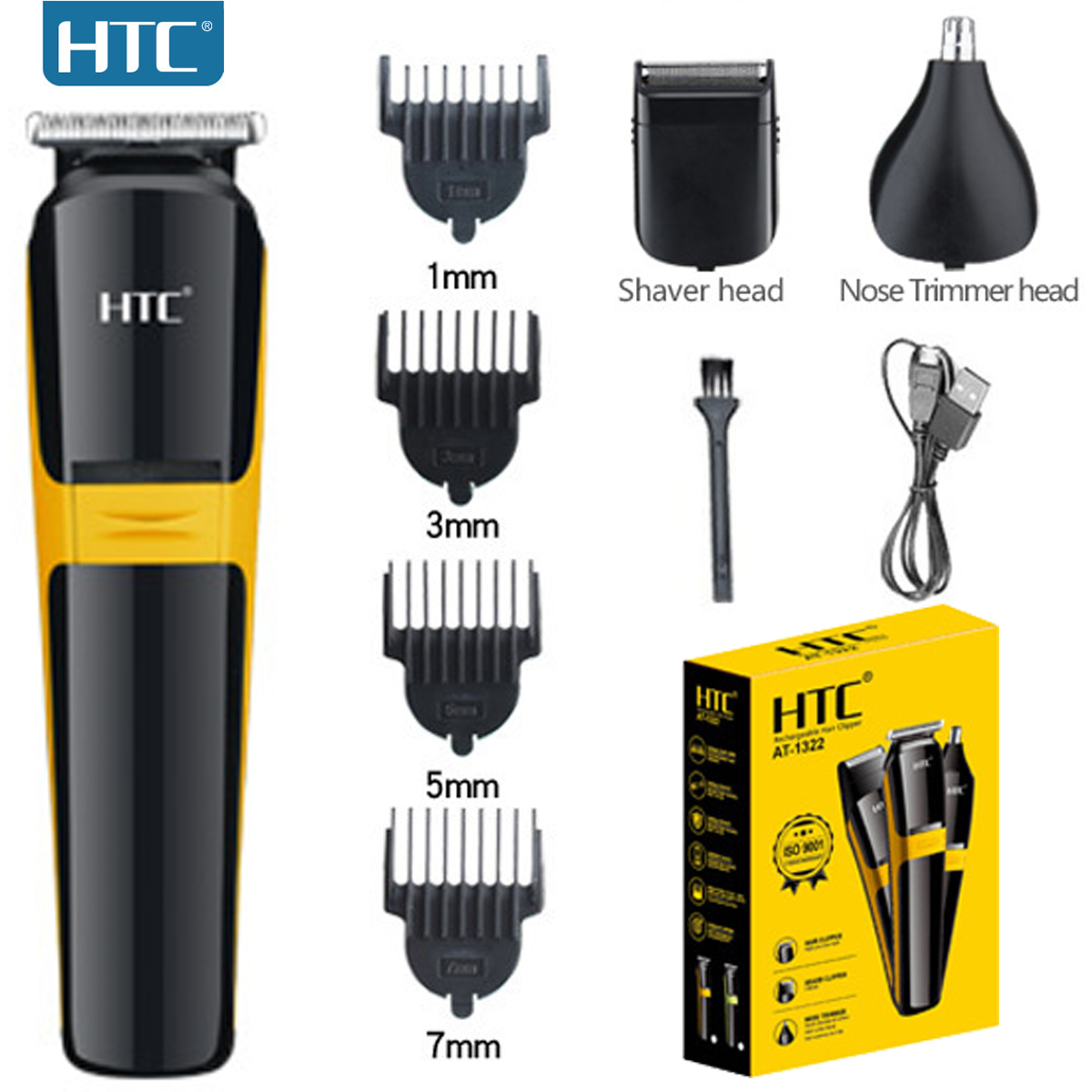 Htc usb 3 em 1 aparador de pêl - Hair Care Works avaliação e preço