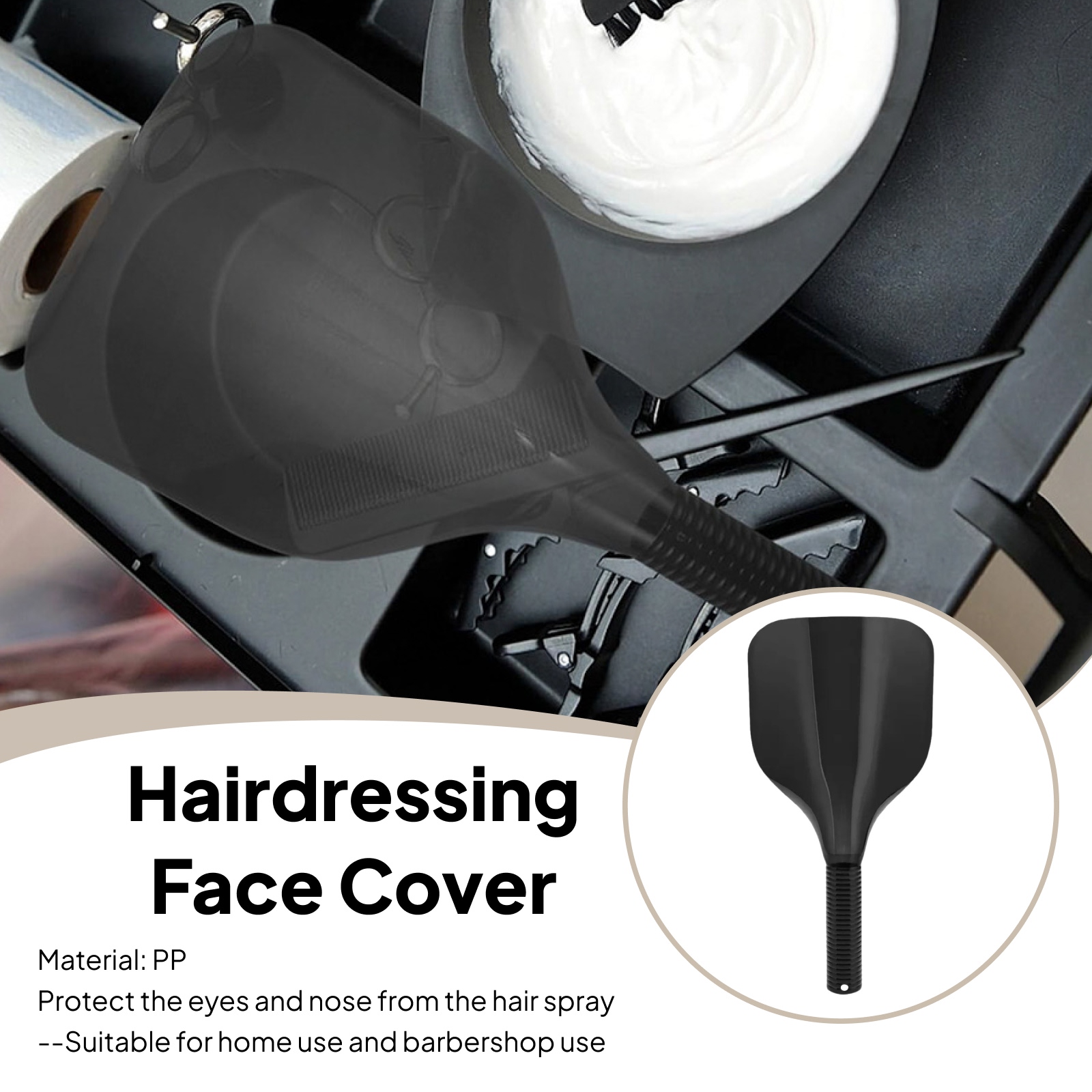 Cabeleireiro rosto capa spray  - Hair Care Hair Mask avaliação e preço